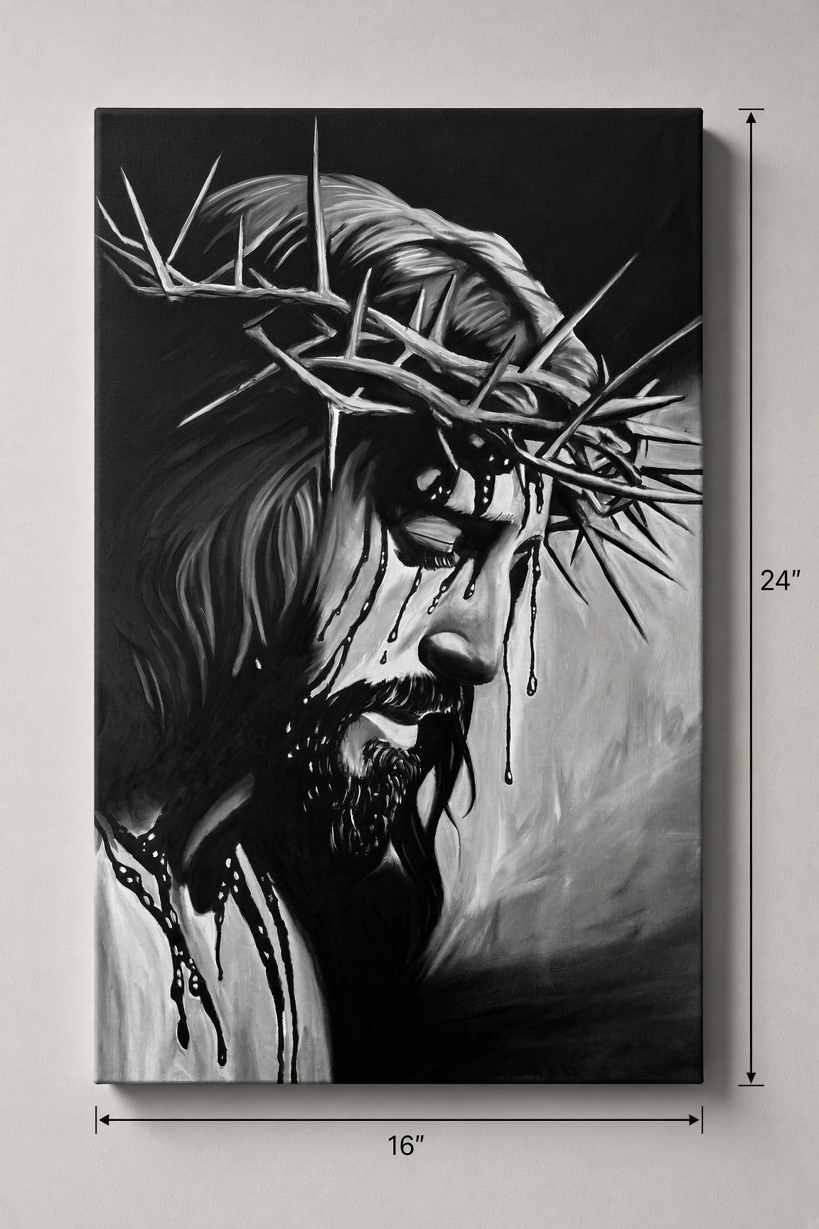 16X24 Yeshua's Crown of Thorns Canvas Print